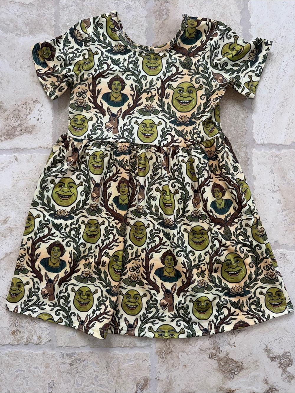 Shrek swamp themed dress